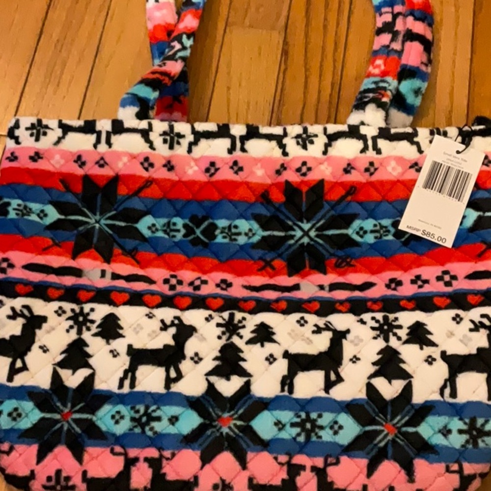 Small Vera tote in Nordic stripe multi.